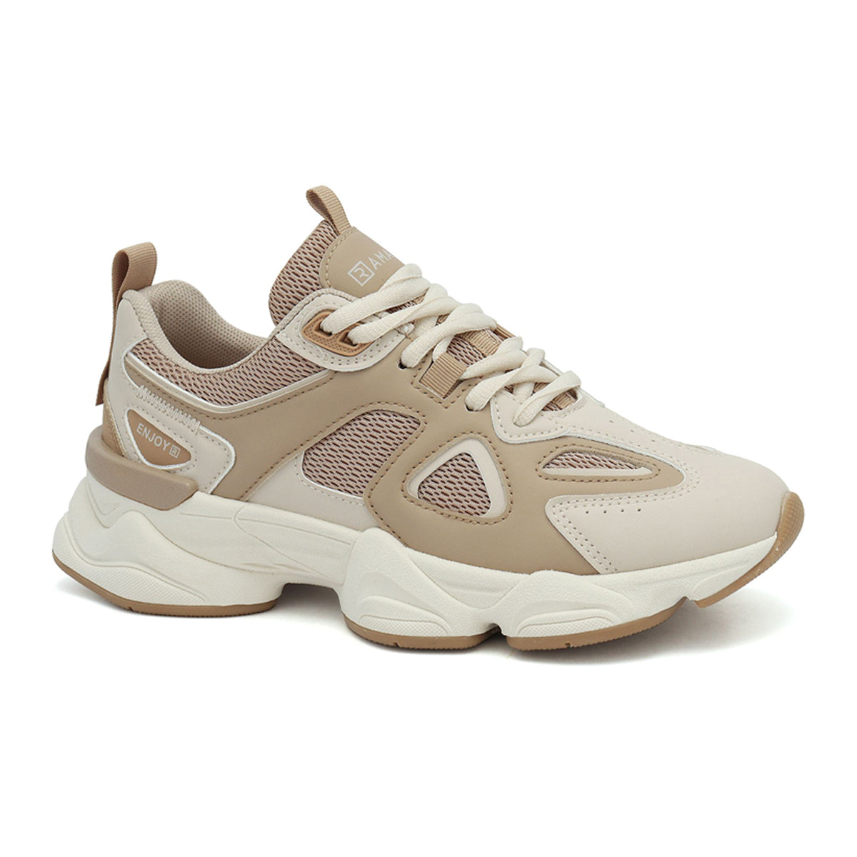 TENIS ESPORTIVO EM SINTETICO FEMININO SOLADO SINTETICO  CABEDAL TOQUIO/MOCCA