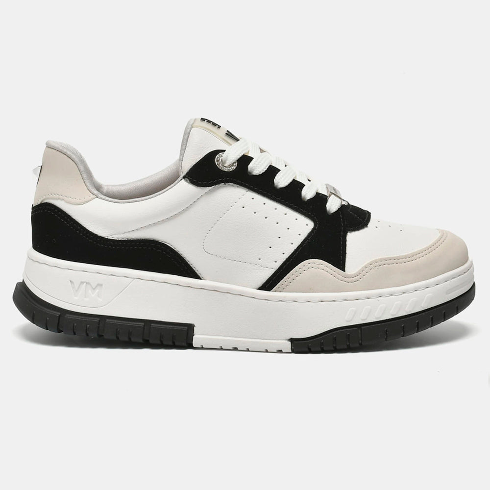 TENIS 219-002-01 EM SINTE GELO/PRETO/MILK