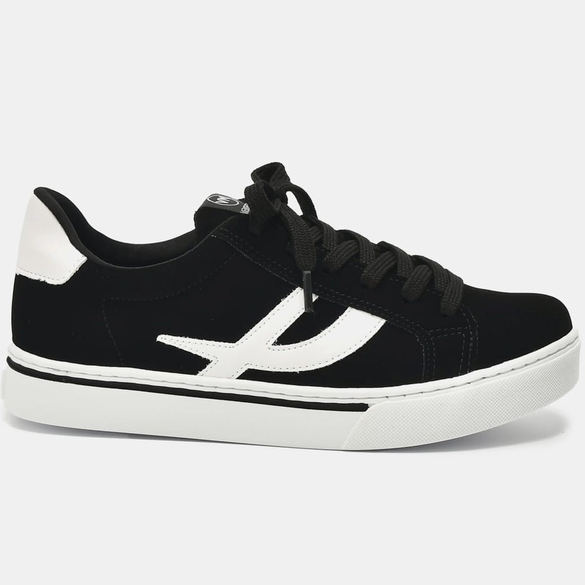 TENIS 016-012-03 EM SINTE PRETO/BRANCO