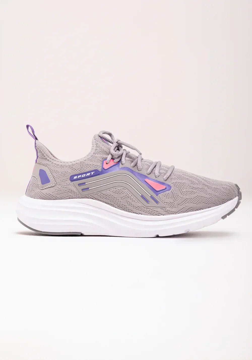 Tênis esportivo feminino cinza dlk