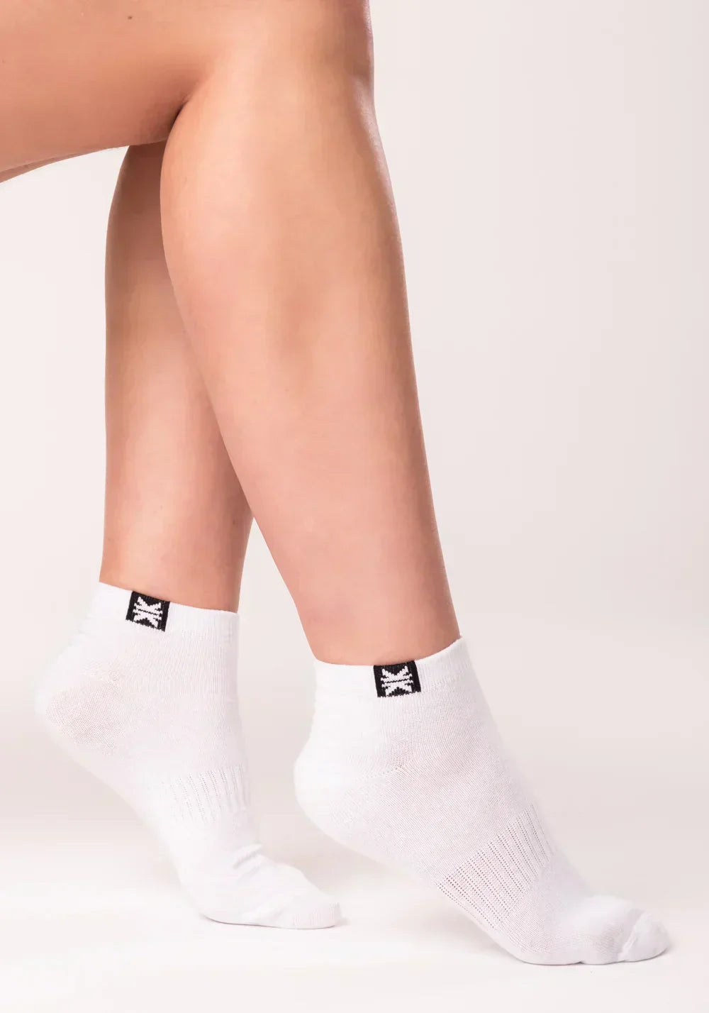 Kit 5 Pares Meia cano baixo feminina branco dlk