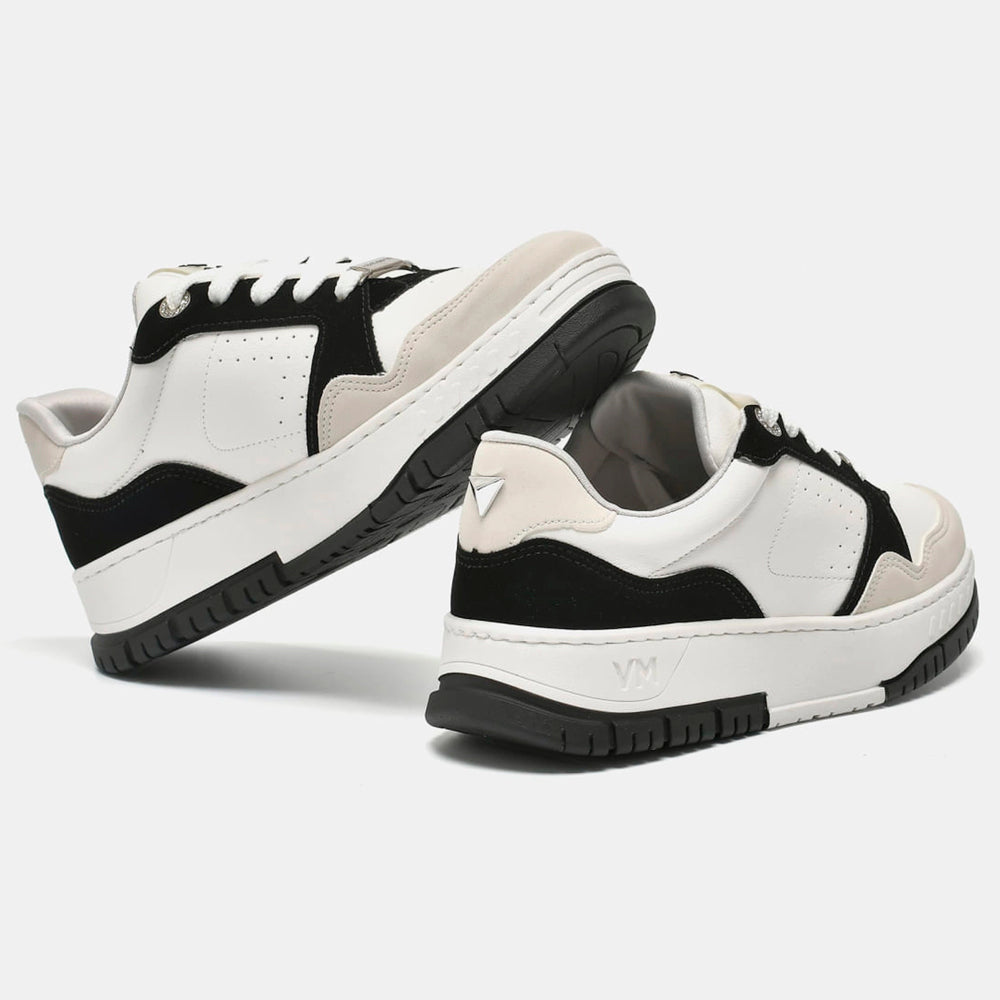 TENIS 219-002-01 EM SINTE GELO/PRETO/MILK