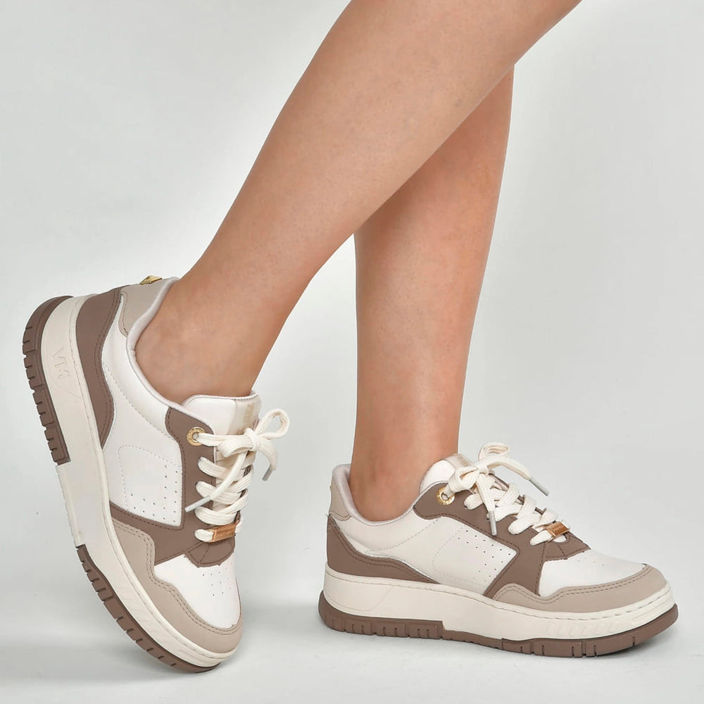 TENIS 21900204 EM SINTE SAARA/TOFFEE/MARFIM