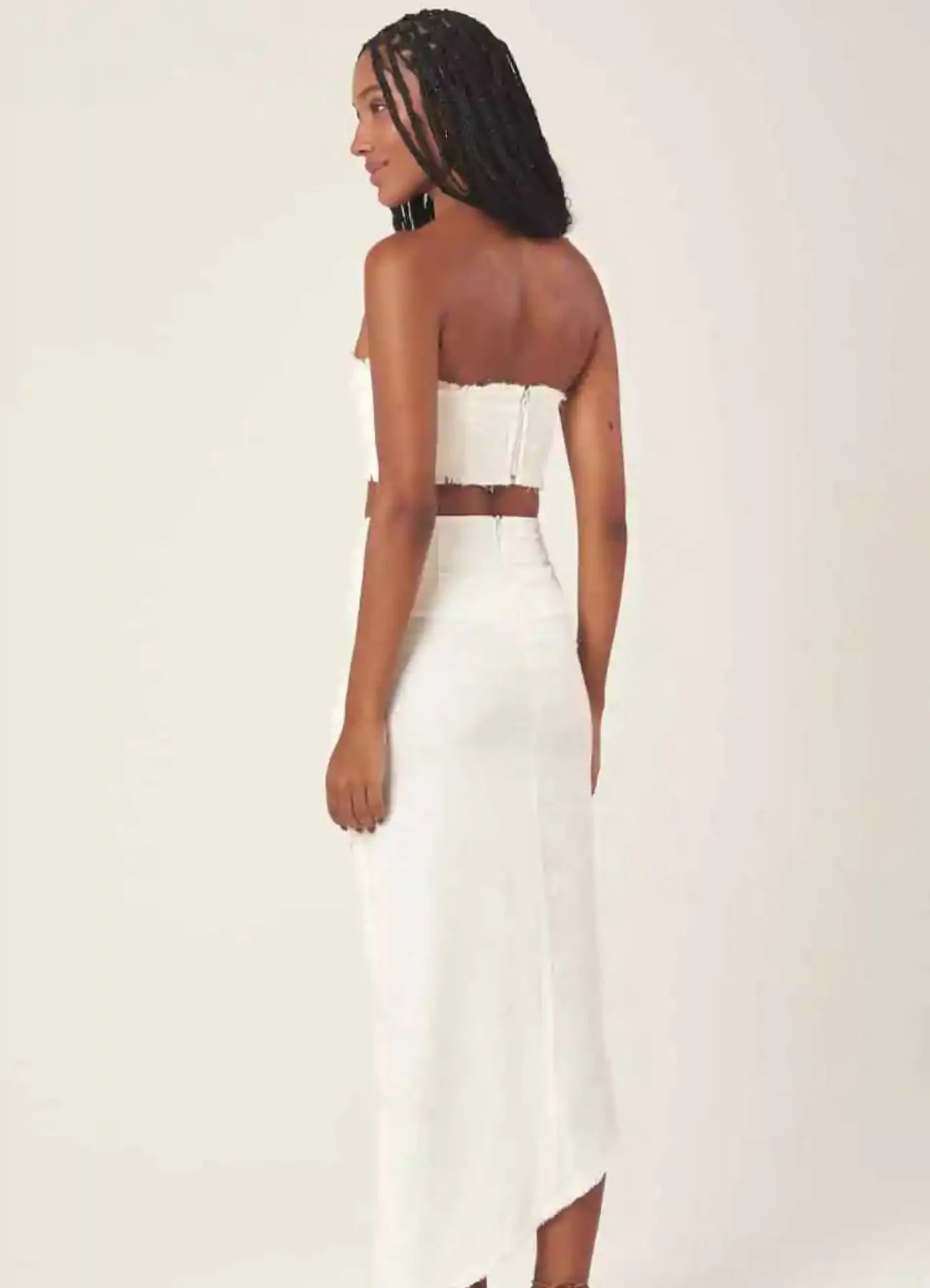 Top de Linho off-white Milena