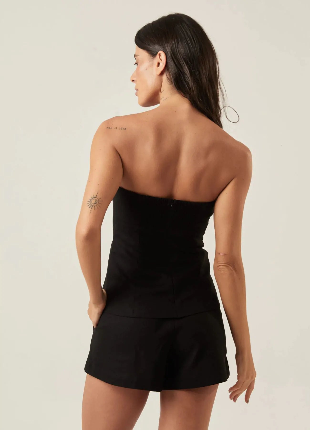 Top de Linho preto Juliana