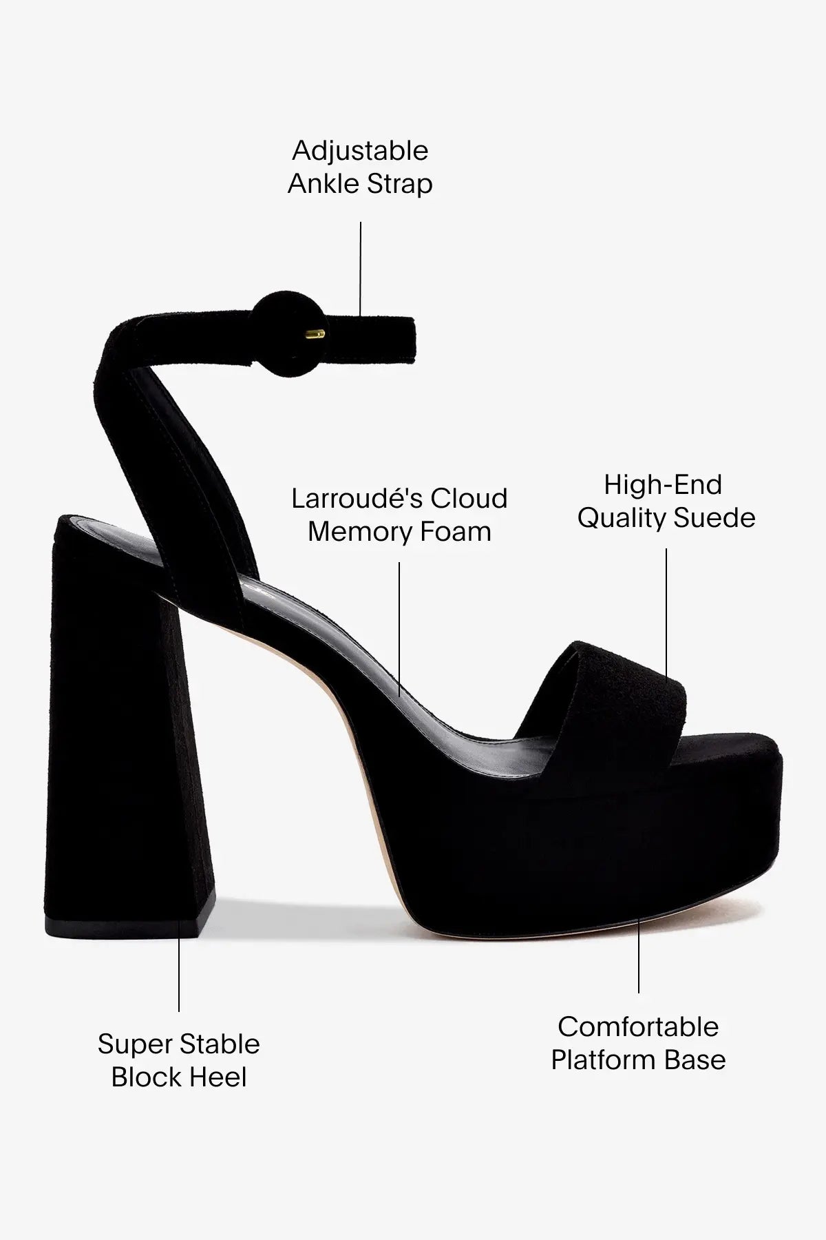 Sandália Dolly Camurça Preto