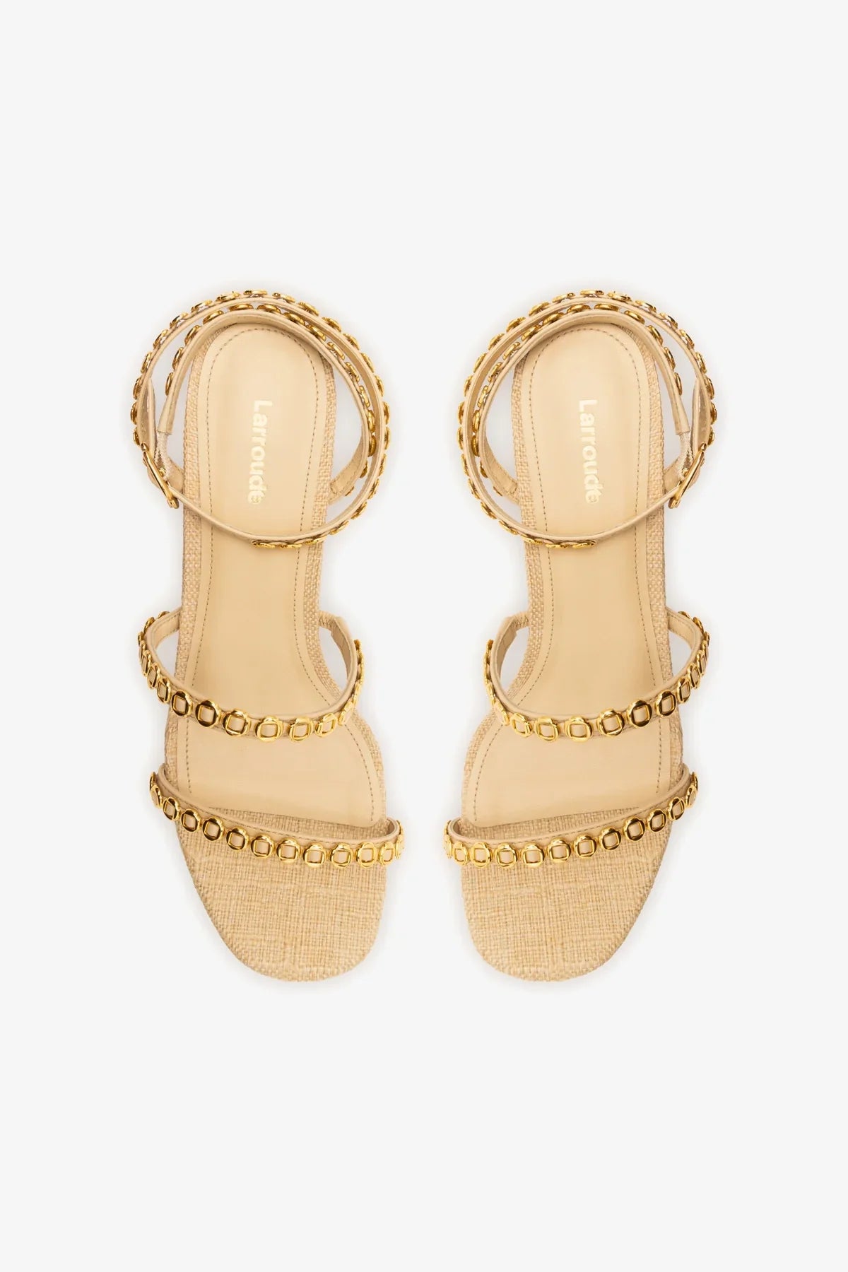 Sandália Gio Milanina Ráfia Bege