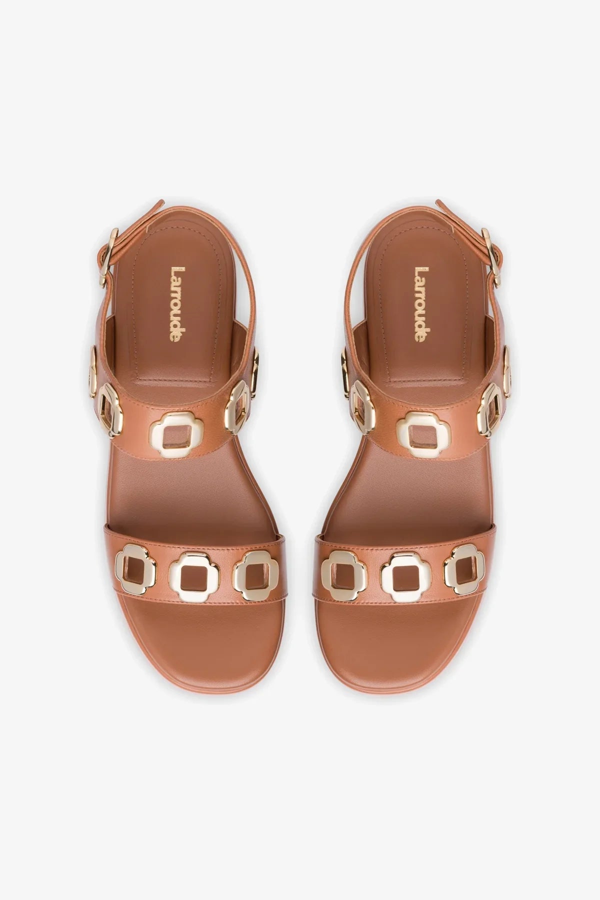 Flatform Milan Couro Caramelo