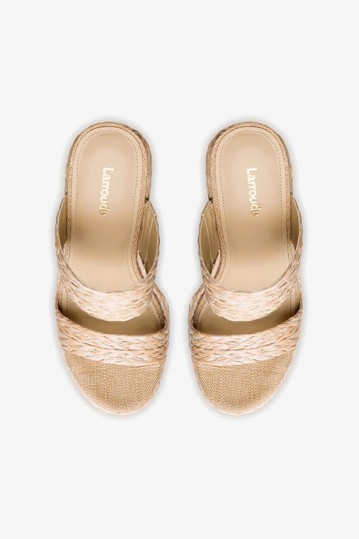 Mule Anabela Pamela Ráfia Bege