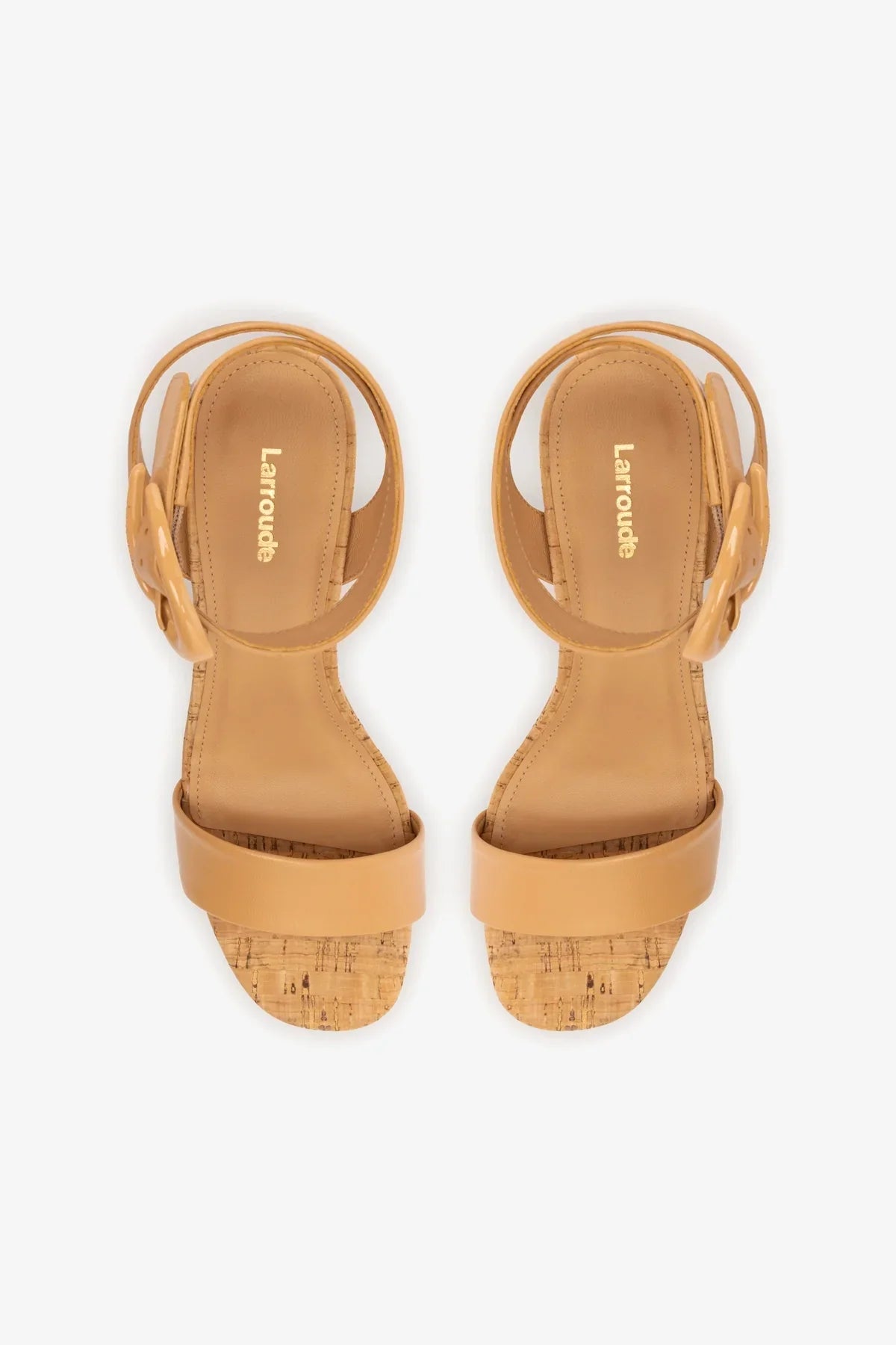 Sandália Dolly Verona Low Couro Bege e Cortiça