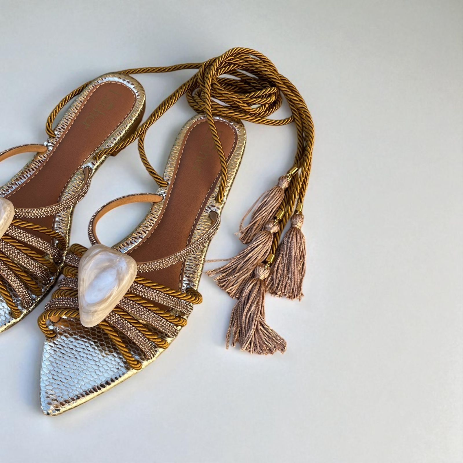 Rasteira Madre Pérola