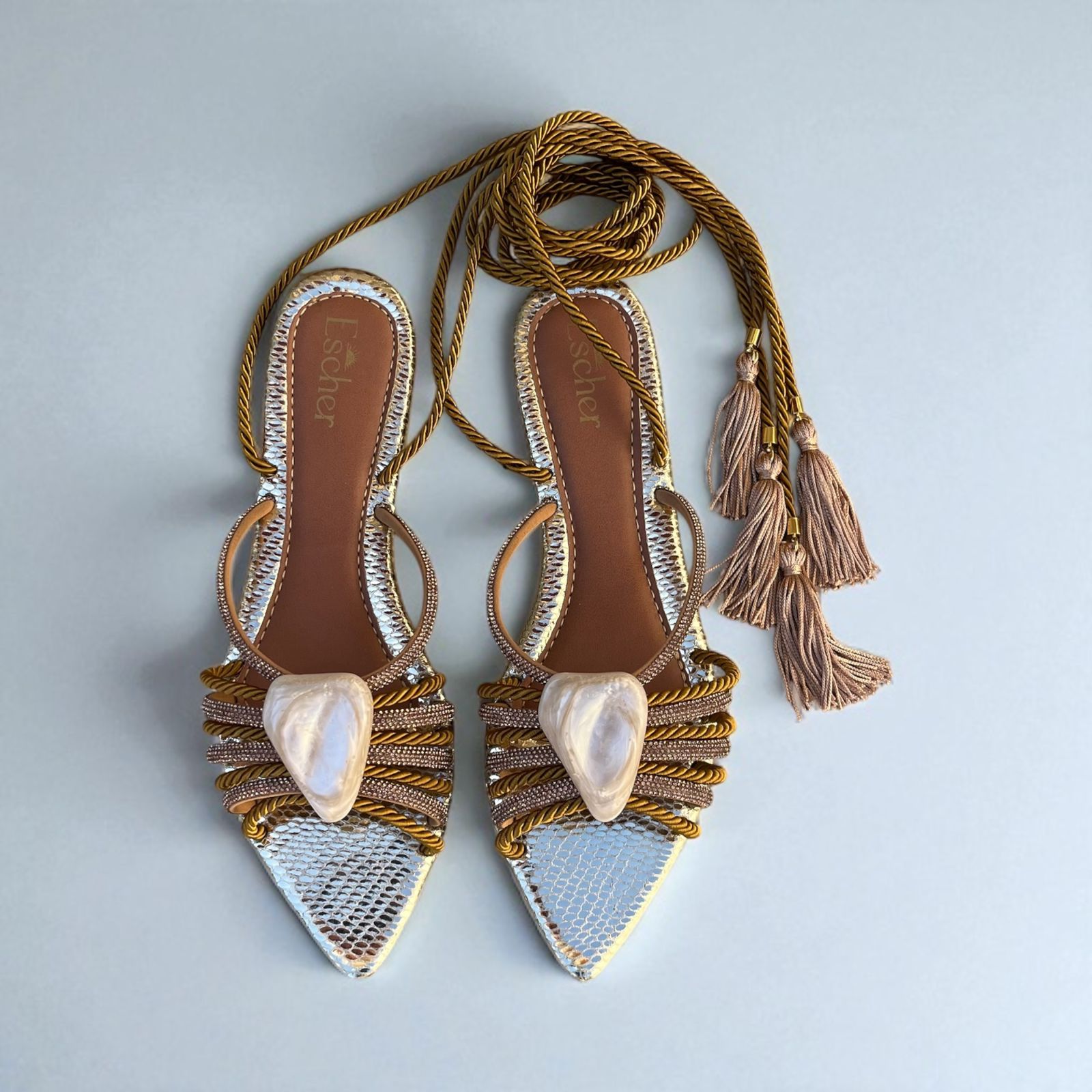 Rasteira Madre Pérola