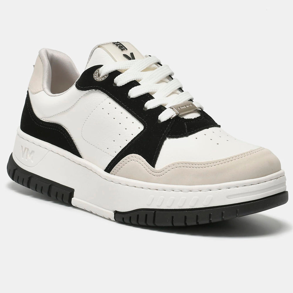 TENIS 219-002-01 EM SINTE GELO/PRETO/MILK