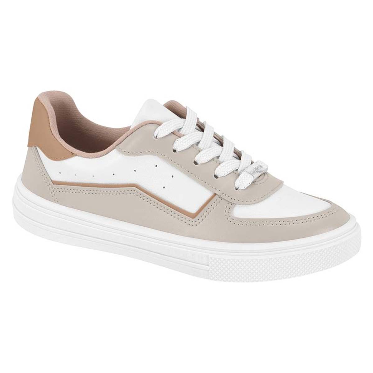 TENIS FEM BRANCO 99/CINZA 1235/NUDE 658 5796.107.27922.103107-NP FLOATHER CLASSIC NEO/NP SARD NEO