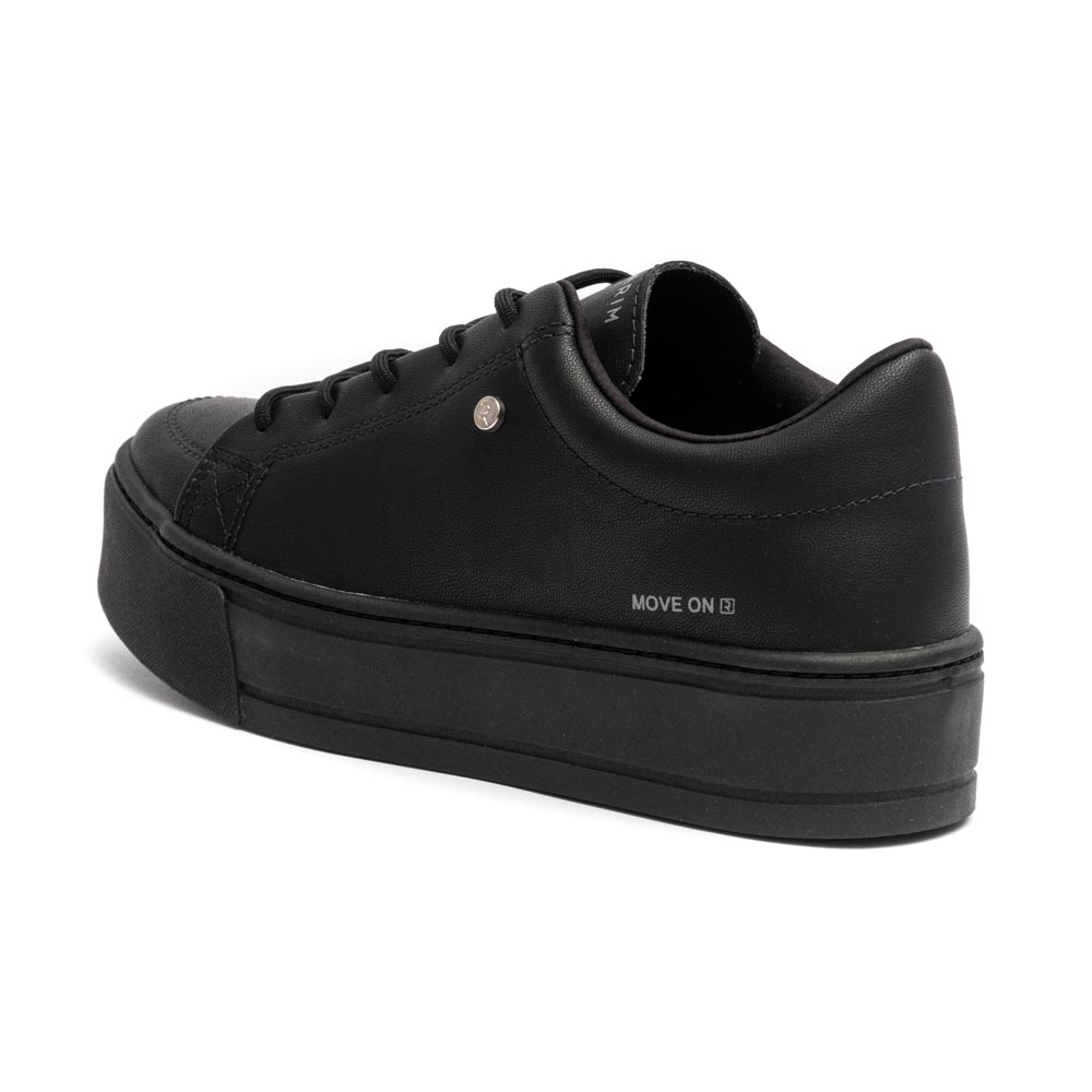 Tênis Ramarim Casual Sola Alta Preto Feminino Move On