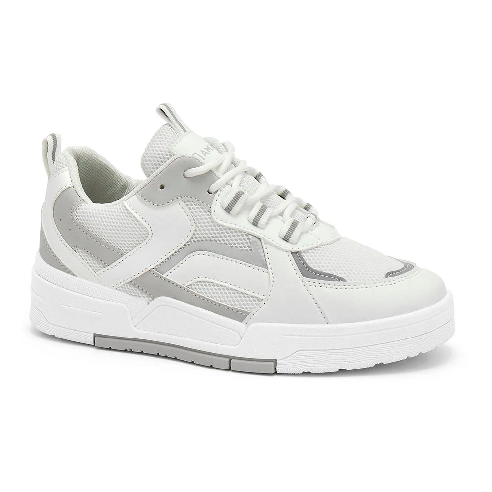 TENIS ESPORTIVO EM SINTETICO FEMININO SOLADO SINTETICO - CABEDAL CALIFORNIA/BCO/CINZA