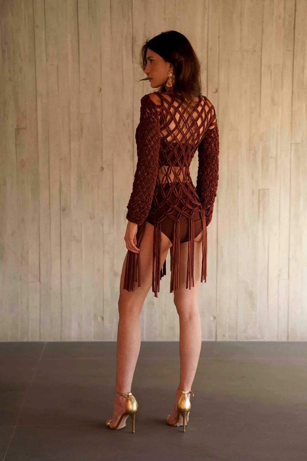 Vestido Mônaco Marrom